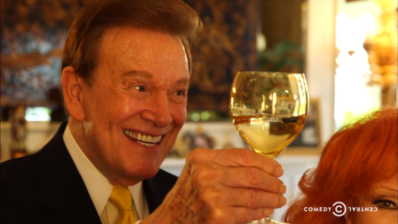 Wink Martindale toasting Donald Trump as President (Screenshot from Comedy Central)